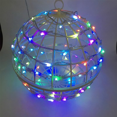 INDOOR MINI LED 30CM HANGING IRON BALL LIGHT