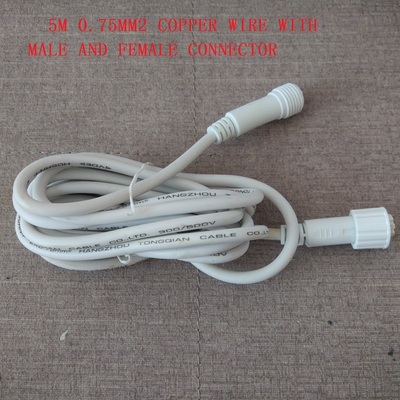 5M WIRE WITH MALE AND FEMALE CONNCTOR