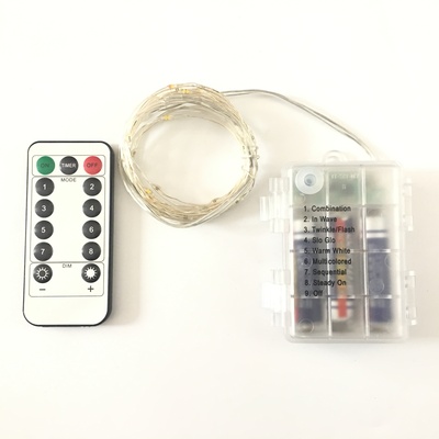 3AA BATTERY 2 COLOR BULB IN ONE MINILED(CHANGE AUTOMATICALLY) &nbsp;100L COPPER STRING LIGHT